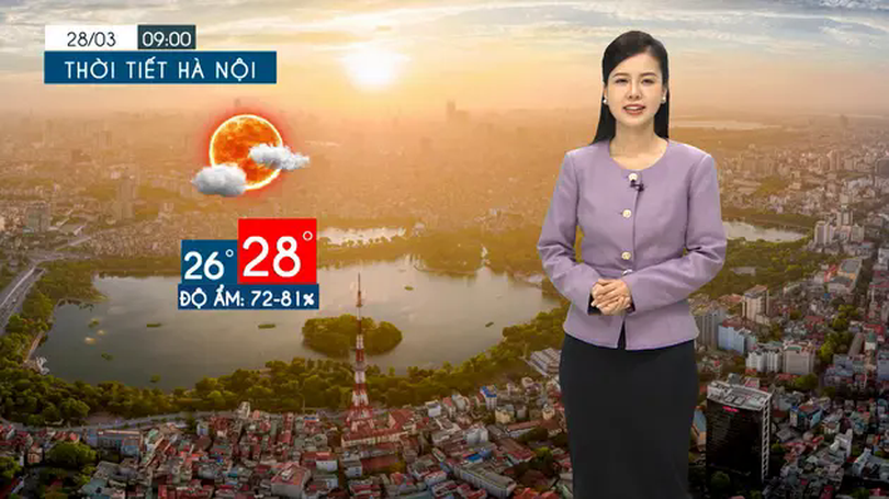 Dự báo thời tiết tối | 28/03/2025