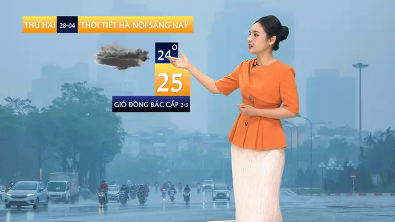 Dự báo thời tiết trưa | 28/04/2025