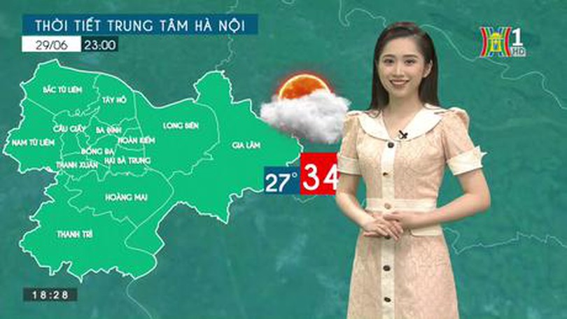 Dự báo thời tiết ngày 29/06/2023