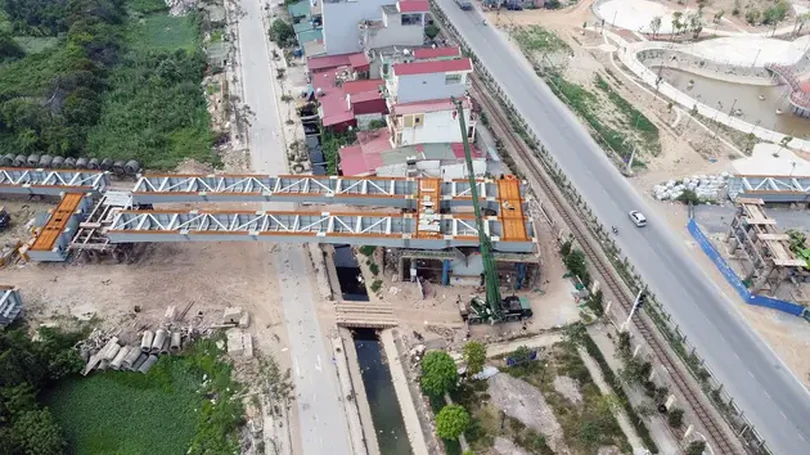 Dự án cầu vượt Quốc lộ 1A vẫn chậm tiến độ