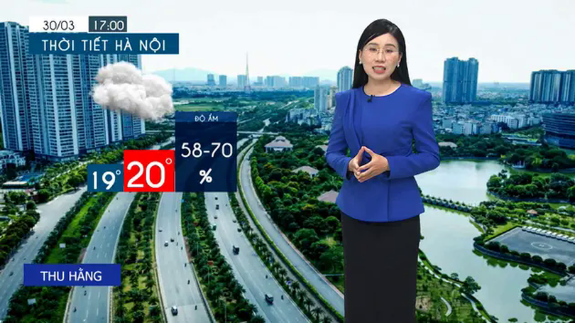 Dự báo thời tiết tối | 30/03/2025
