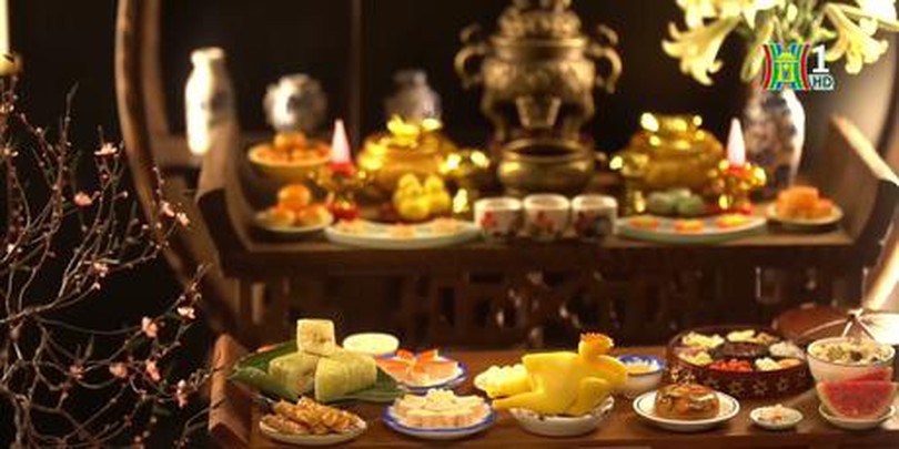 Tái hiện mâm cỗ Tất niên ngày Tết từ đất sét