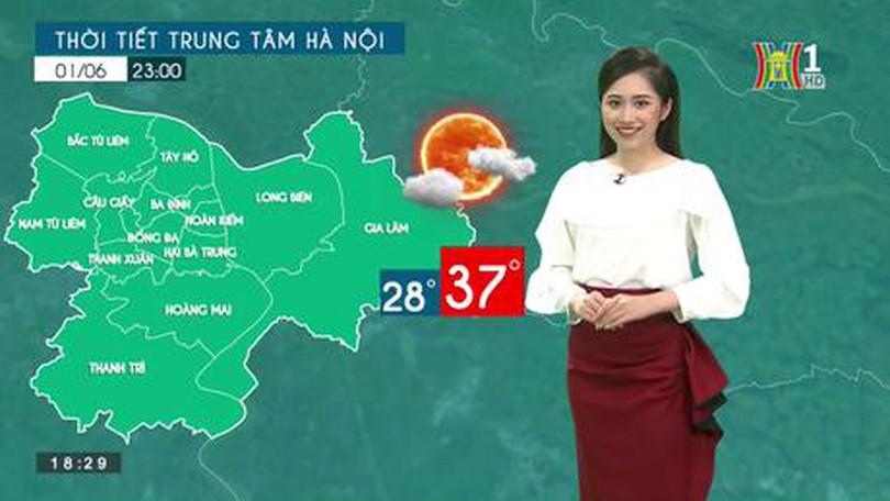 Dự báo thời tiết ngày 1/6/2023