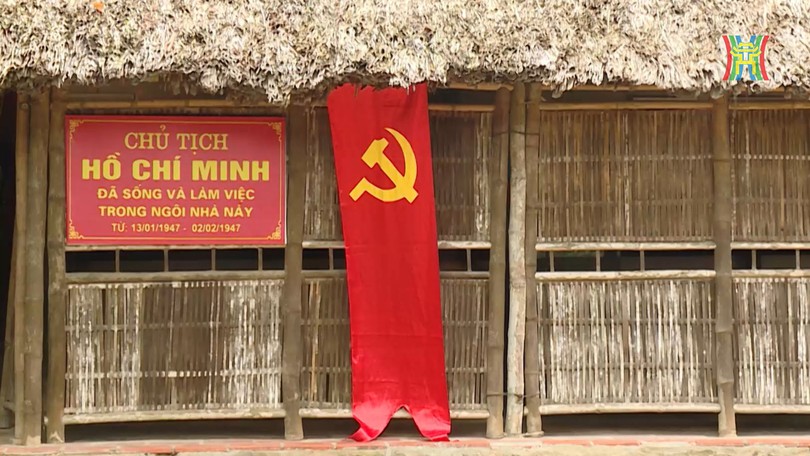 Nhà lưu niệm Bác Hồ ở xã Cần Kiệm, huyện Thạch Thất
