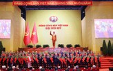 Toàn cảnh lễ bế mạc Đại hội lần thứ XIV của Đảng Cộng sản Việt Nam