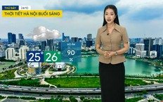 Dự báo thời tiết sáng | 24/10/2026