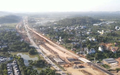 Cao tốc Đại lộ Thăng Long đạt hơn 30% khối lượng