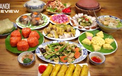 Mâm cỗ Tết lại Làng cổ Đường Lâm | HANOI Review | 22/02/2026