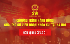 Chương trình hành động của ứng cử viên đại biểu Quốc hội khóa XVI tại Hà Nội - Đơn vị bầu cử số 01