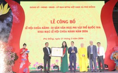 Khai mạc Lễ hội Chùa Nành, đón nhận Di sản văn hoá phi vật thể Quốc gia