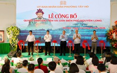 Phường Tây Hồ gắn biển tên phố Nguyễn Long