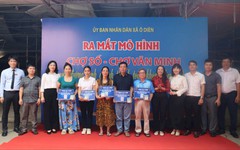 Xã Ô Diên ra mắt chợ số thông minh