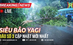 Tâm bão số 3 vừa quét qua khu vực Hà Nội