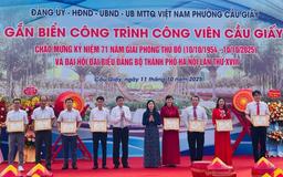 Công viên Cầu Giấy mở cửa trở lại với diện mạo mới