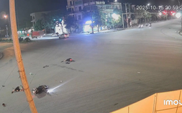 Xe máy vượt đèn đỏ gây tai nạn giao thông