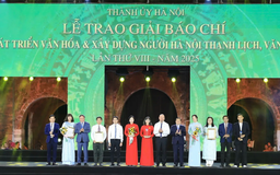 Tôn vinh tác phẩm báo chí về văn hóa Hà Nội