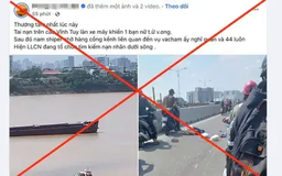 Tin shipper nhảy xuống sông Hồng tự tử là sai sự thật