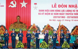 Quân chủng Phòng không-Không quân đón nhận danh hiệu Anh hùng LLVT nhân dân