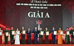 Trao giải cuộc thi bảo vệ nền tảng tư tưởng của Đảng
