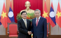 Tổng Bí thư Tô Lâm tiếp Tổng Bí thư, Chủ tịch nước Lào