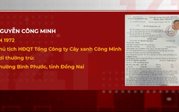 Truy nã đặc biệt Chủ tịch HĐQT Tổng công ty Cây xanh Công Minh
