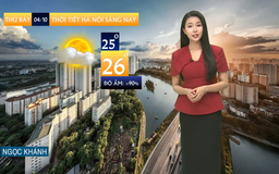 Dự báo thời tiết sáng | 04/10/2025