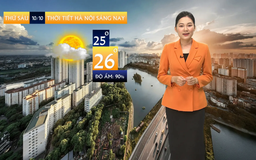 Dự báo thời tiết sáng | 10/10/2025