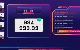 Biển số siêu đẹp 99A-999.99 trúng đấu giá gần 28 tỷ đồng