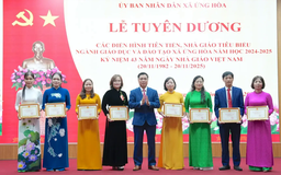 Xã Ứng Hoà biểu dương giáo viên, học sinh tiêu biểu
