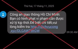 Cảnh báo hình thức lừa đảo qua tin nhắn phạt nguội