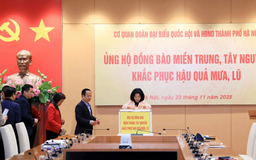 Ủng hộ đồng bào các tỉnh miền Trung, Tây Nguyên bị thiệt hại do mưa lũ