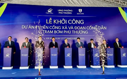 Khởi công hạ tầng tiêu úng trọng điểm tại phường Phú Thượng