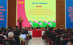 Lãnh đạo phường Tây Tựu đối thoại với nhân dân