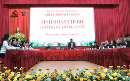 Xã Hát Môn nâng cao chất lượng sinh hoạt chi bộ