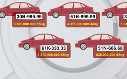 5 biển số trúng đấu giá cao nhất tuần qua