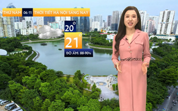 Dự báo thời tiết sáng | 06/11/2025