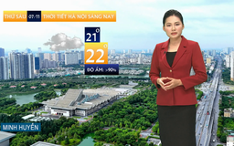 Dự báo thời tiết sáng | 07/11/2025