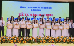 Xã Phúc Thịnh tuyên dương 166 em học sinh giỏi