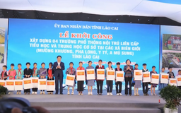 Lào Cai: Khởi công xây dựng 4 trường nội trú liên cấp