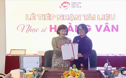 Tiếp nhận tài liệu nhạc sỹ Hoàng Vân, Hoàng Long, Hoàng Lân