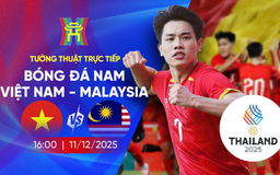 SEA Games 33: Bóng đá nam Việt Nam gặp Malaysia