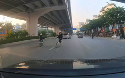 Nguy hiểm khi xe đạp đi ngược chiều
