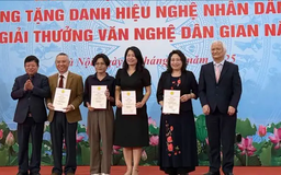 49 tác phẩm đạt Giải thưởng Văn nghệ dân gian năm 2025