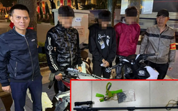 Bắt giữ nhóm thanh, thiếu niên mang hung khí