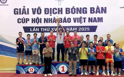 Khép lại Giải bóng bàn Cúp Hội Nhà báo Việt Nam 2025