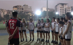 Bóng chuyền nữ Đại học Hà Nội sẵn sàng cho giải sinh viên