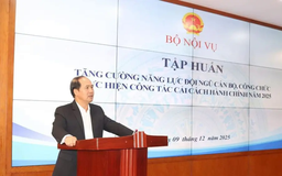 Nâng cao năng lực thực hiện công tác cải cách hành chính