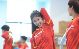 Tiền đạo Thanh Nhã tập riêng ở ngày huấn luyện thứ hai