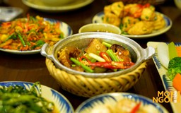 Cá trắm kho trám xanh