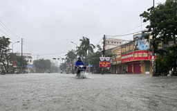 Mưa lớn, gió mạnh bắt đầu xuất hiện tại Ninh Bình